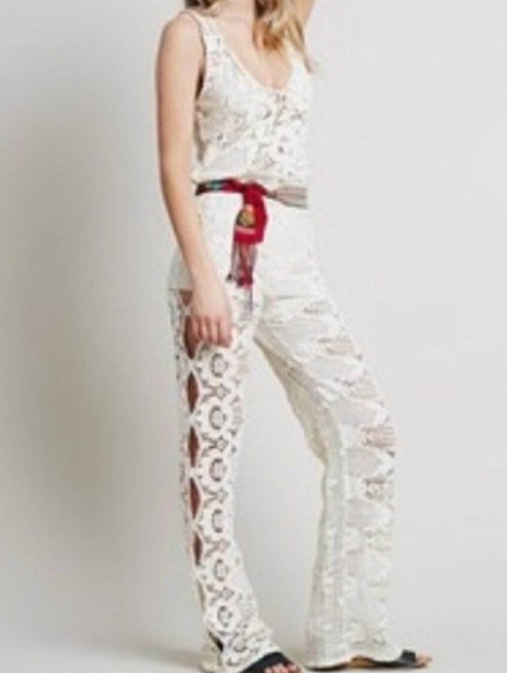 Jens Pirate Booty For Free People Hand Crafted Crochet Jumpsuit